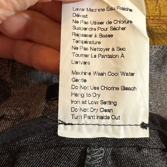 LISETTE L Women’s Pull On Allover Print Skinny Cropped Pants Green/Gray Size 6 - Picture 10 of 10